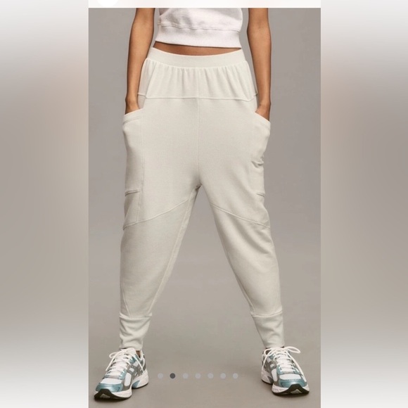 Daily Practice Pants - Anthropologie Daily Practice Harem Joggers Large Light Gray Relaxed Fit Joggers